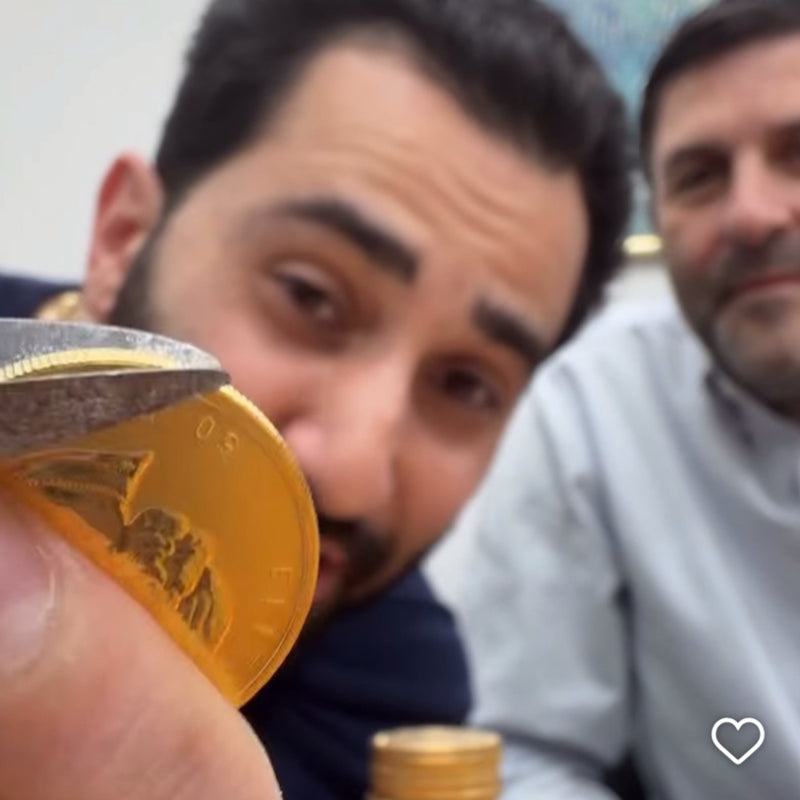 Ashkenazi Clipped 1 Oz Gold Coin 70989 [SOLD OUT]