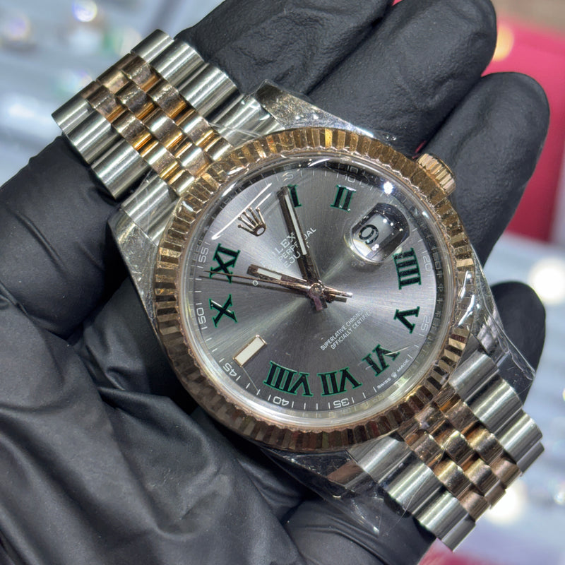 Rolex DateJust 41mm | Two Tone Everose Gold | Wimbledon Dial