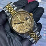 Rolex DateJust 36mm | Two Tone Yellow Gold | Diamond Computer Dial | REF: 116233