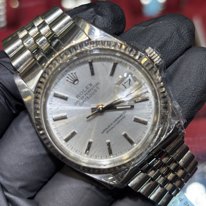 Rolex | DateJust 36mm | Oystersteel | Silver Stick Dial | REF: 16014