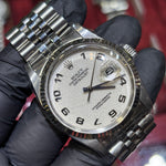 Rolex DateJust 36mm | Oystersteel | White Stick Dial | REF: 16014