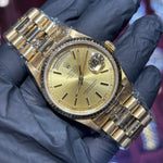 Rolex | Day-Date 36mm | 18K Yellow Gold | Champagne Stick Dial | REF: 18238