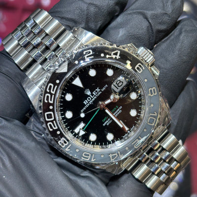 2024 Rolex GMT-Master II "Bruce Wayne" 40mm | Stainless Steel | Black Dial | REF: 126710GRNR