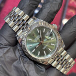 2026 Rolex DateJust 41mm | Oystersteel | Green Stick Dial | REF: 126334