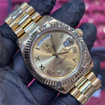 Rolex Day-Date 40mm | 18K Yellow Gold | Champagne Roman Dial | REF: 228238