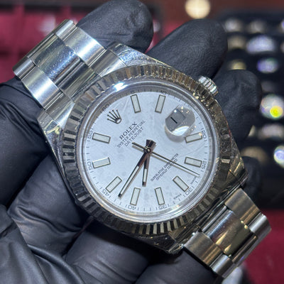 2013 Rolex Datejust 41mm | Oystersteel | White Stick Dial