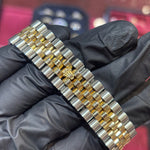 2014 Rolex Datejust 36mm | Two Tone Yellow Gold | Blue Vignette Dial