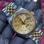 Rolex Datejust 36mm | Oystersteel / 18K Yellow Gold | Champagne Computer Diamond Dial 71844
