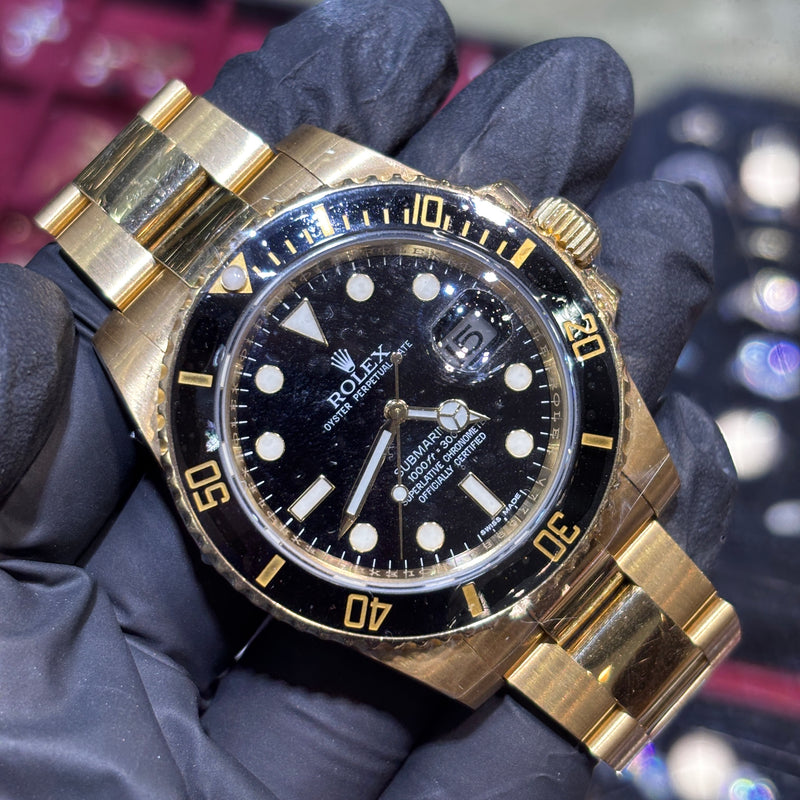 2012 Rolex Submariner 40mm | 18K Yellow Gold | Black Dial