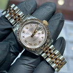 2009 Rolex Lady-Datejust 26mm | Two Tone Everose Gold | Pink Roman Dial