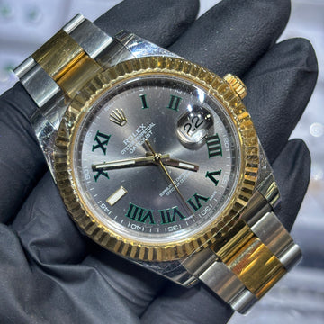 2016 Rolex Datejust II 41mm | Two Tone Yellow Gold | "Wimbledon" Dial