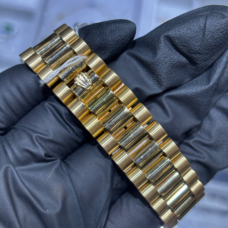 Rolex 36mm Day-Date | 18K Yellow Gold | Champagne Stick Dial