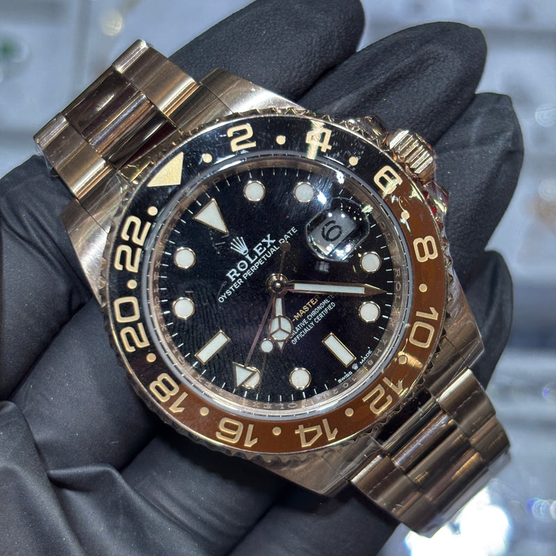 2023 Rolex GMT-Master II 40mm | 18K Everose Gold | "Root Beer"