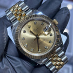 2018 Rolex Datejust 41mm | Two Tone Yellow Gold | Champagne Diamond Dial