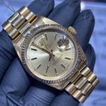 Rolex Day-Date 36mm 18K Yellow Gold | Champagne Stick Dial