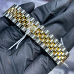 2022 Rolex Datejust 31mm | Two Tone Yellow Gold | Champagne Stick Dial