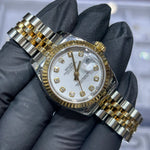 2008 Rolex Lady-Datejust 26mm | Two Tone Yellow Gold | White Diamond Dial