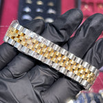 2007 Rolex DateJust 36mm | Two Tone Yellow Gold | Champagne Diamond Computer Dial | 116233