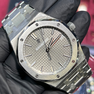 2022 Audemars Piguet Royal Oak 41mm | Stainless Steel | Rhodium Grande Tapisserie Dial | 15500ST