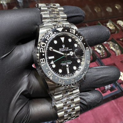 Rolex GMT-Master II 40mm 126710GRNR Black Dial Black/Grey Ceramic Bezel Stainless Steel "Bruce Wayne" 71210