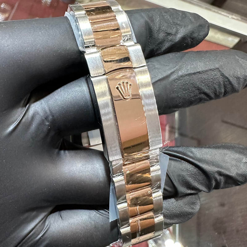 Rolex DateJust 41mm | Two Tone Everose Gold | Sundust Stick Dial | 126301