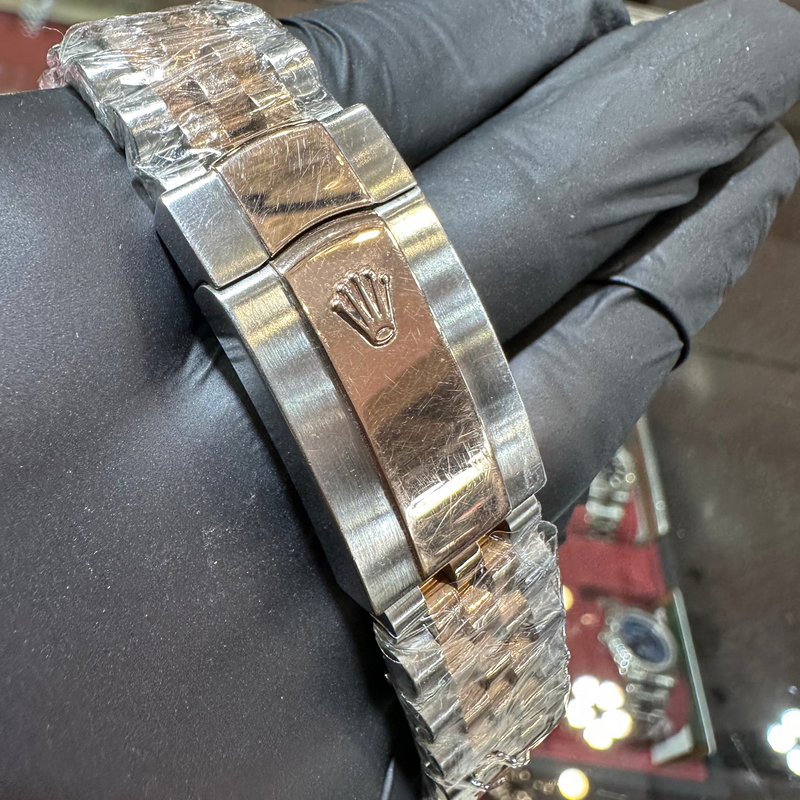 2022 Rolex DateJust 41mm | Two Tone Everose Gold | Chocolate Diamond Dial | 126331
