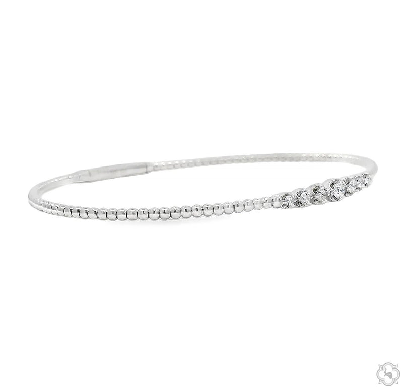 14K Gold Ice Flax Bracelet, photo 3 of 4
