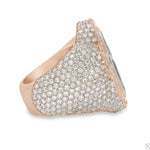 Iceberg Celestial Blue Quartz Crystals Diamond Ring 70370 - Image 4