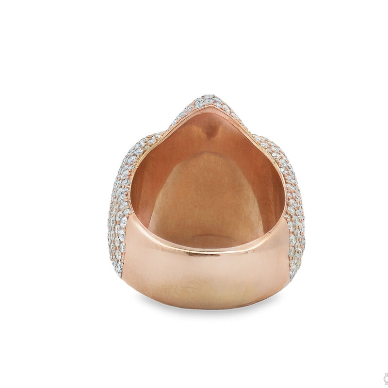 Iceberg Celestial Blue Quartz Crystals Diamond Ring 70370 - Image 5