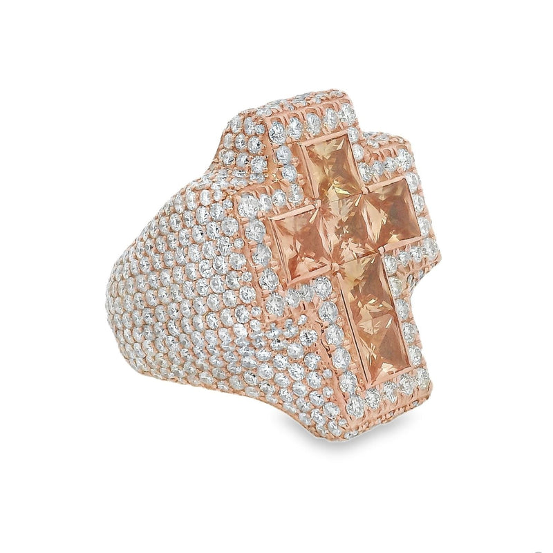 Iceberg Quartz Crystals Cross Ring 70371 - Image 3