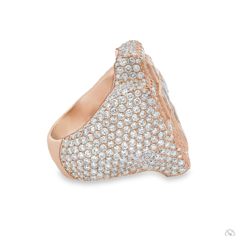 Iceberg Quartz Crystals Cross Ring 70371 - Image 4