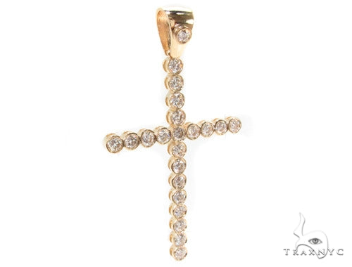 Iced Bezel Cross Crucifix 36377 - Image 3