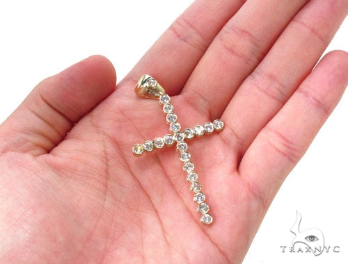 Iced Bezel Cross Crucifix 36377 - Image 7