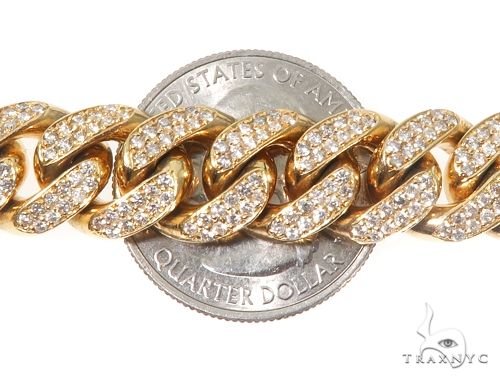 Iced Out Miami Cuban Link Chain 28 Inches 12mm   64100 - Image 3