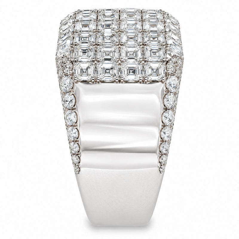Iced Out Asscher Ring, view 10
