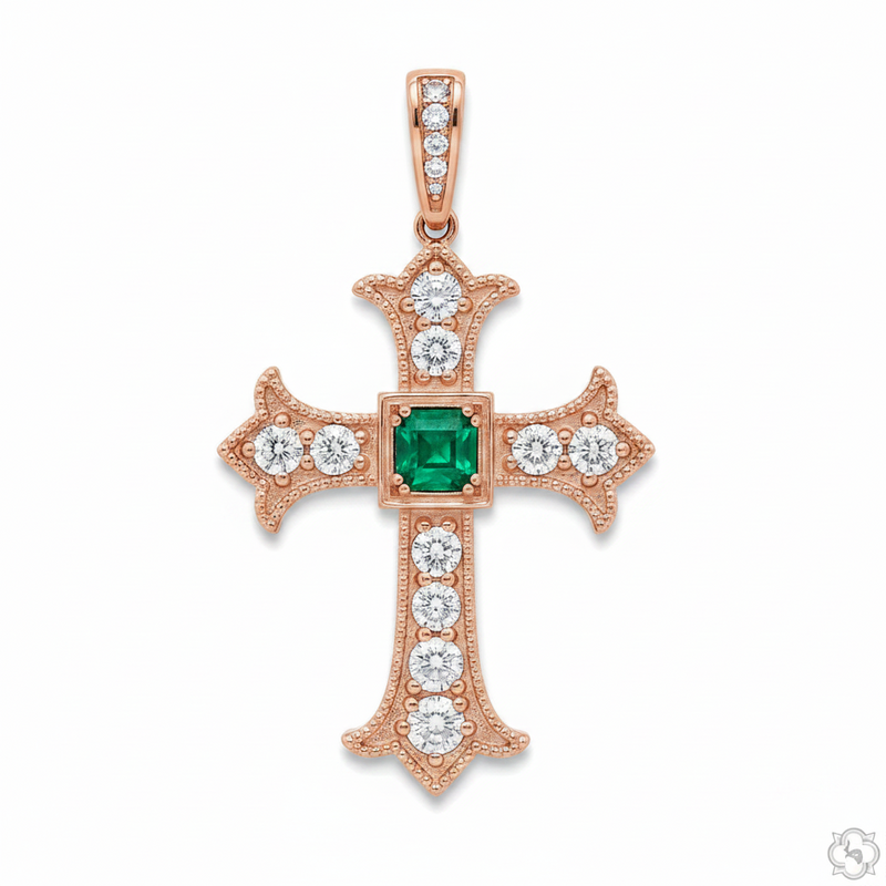 Imperial Emerald Cross Medium 70554