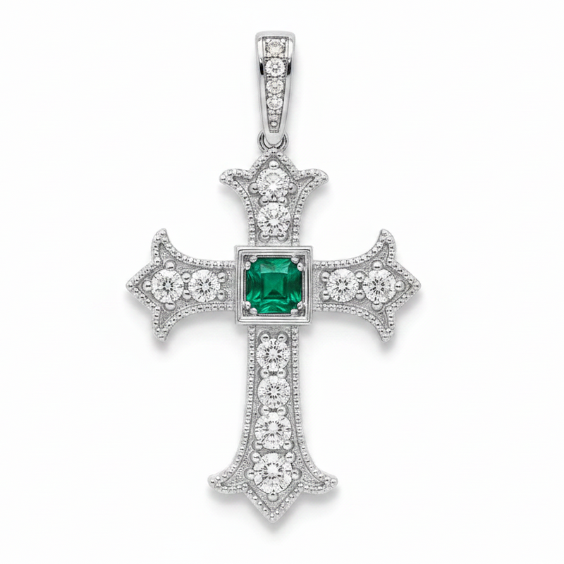 Imperial Emerald Cross Medium 70554