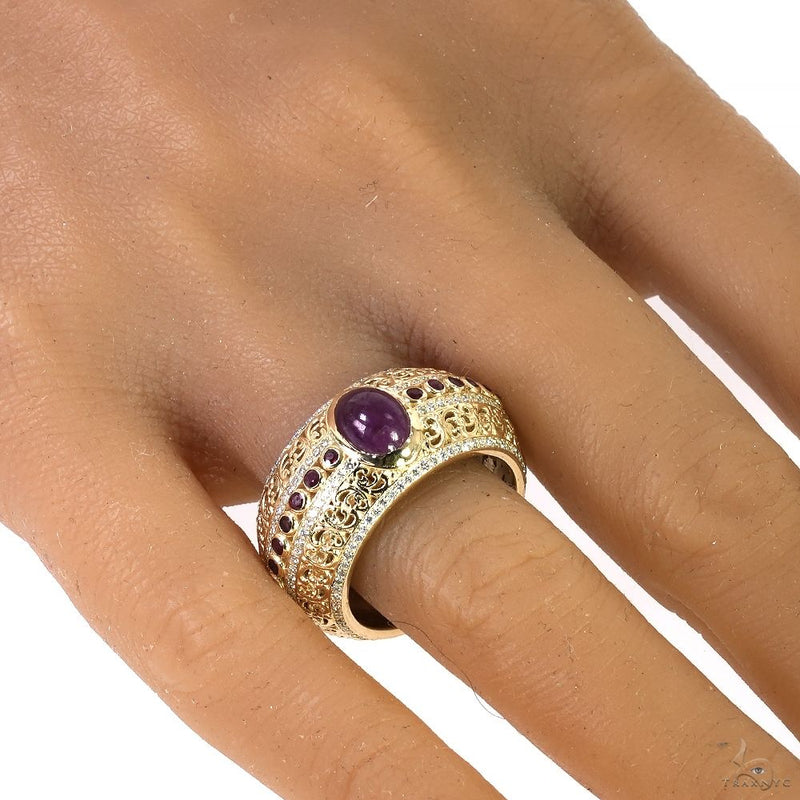 10K Gold Imperial Gleam Ruby Diamond Ring, photo 7 of 7