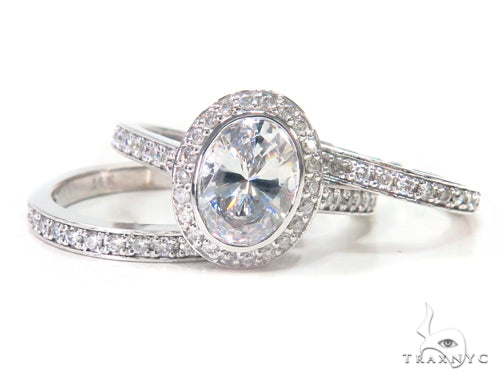 Prong Diamond Ring Set 44604 - Image 1