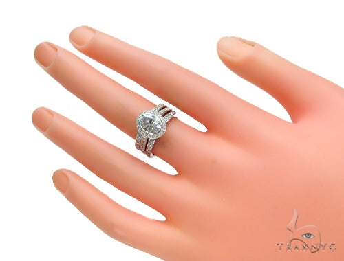 Prong Diamond Ring Set 44604 - Image 6