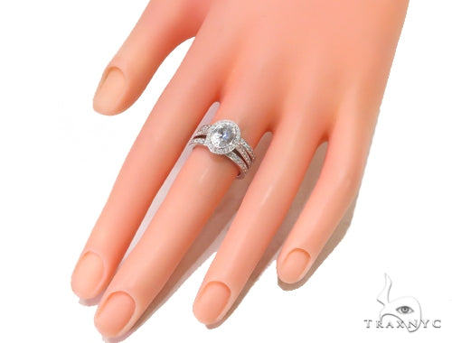 Prong Diamond Ring Set 44604 - Image 7