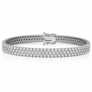 Imperial Spark 3-Row Tennis Bracelet in 14K gold