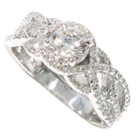 Infinity Diamond Engagement Ring 45288 - Image 3