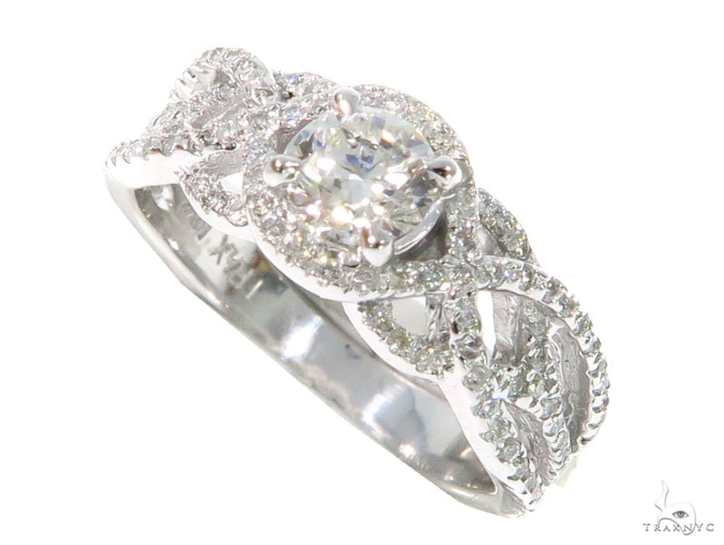 Infinity Diamond Engagement Ring 45288 - Image 3