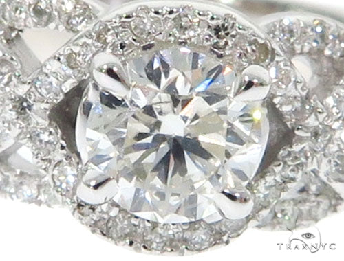 Infinity Diamond Engagement Ring 45288 - Image 5