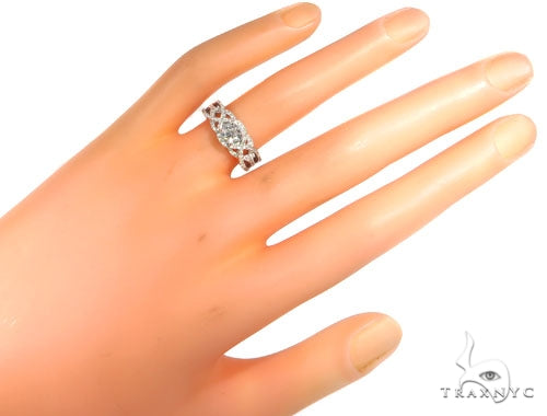 Infinity Diamond Engagement Ring 45288 - Image 9