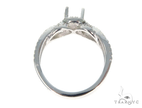 Infinity Diamond Engagement Semi Mount Ring 45281 - Image 5
