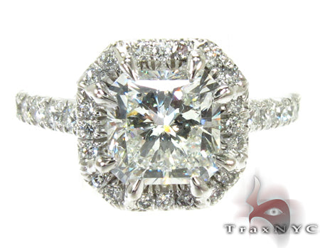 Infinity Diamond Wedding Ring Set 26703 - Image 4