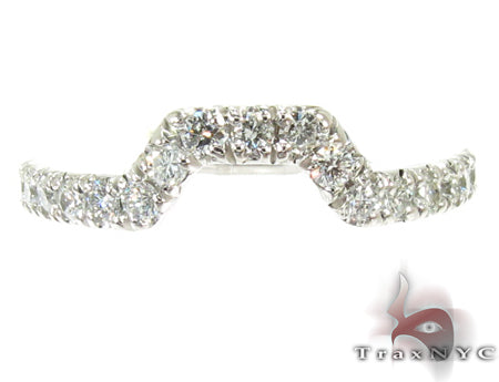 Infinity Diamond Wedding Ring Set 26703 - Image 6