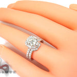 Infinity Diamond Wedding Ring Set 26703 - Image 8